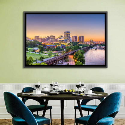 Richmond Skyline at Golden Hour Wall Art