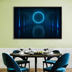 Glowing Neon Corridor Wall Art