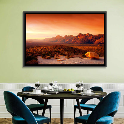 Red Rock Canyon Sunset Wall Art