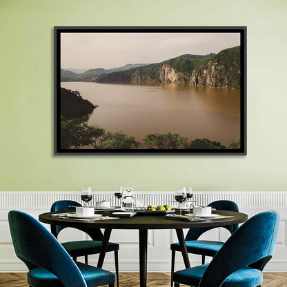 Lake Nyos Cliff View Wall Art