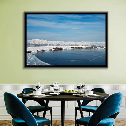 Lake Sevan Winter Landscape Wall Art