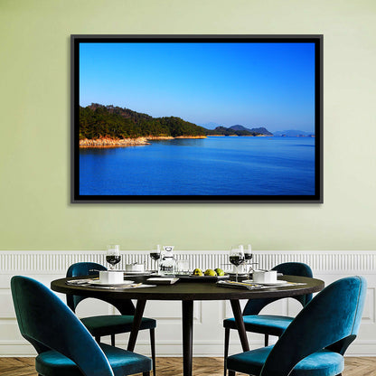 Qiandao Lake Rocky Shoreline Wall Art