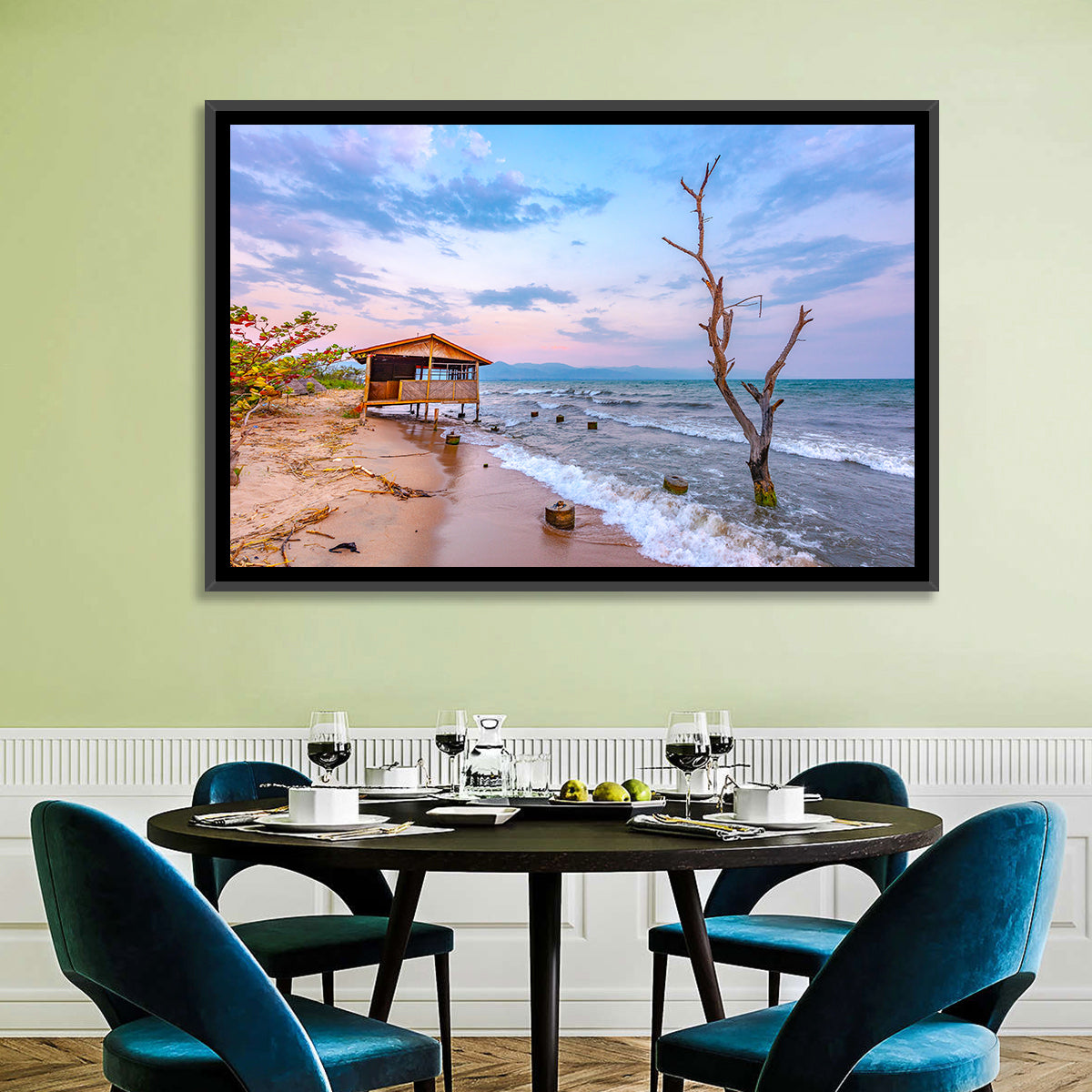 Tanganyika Shoreline at Dusk Wall Art