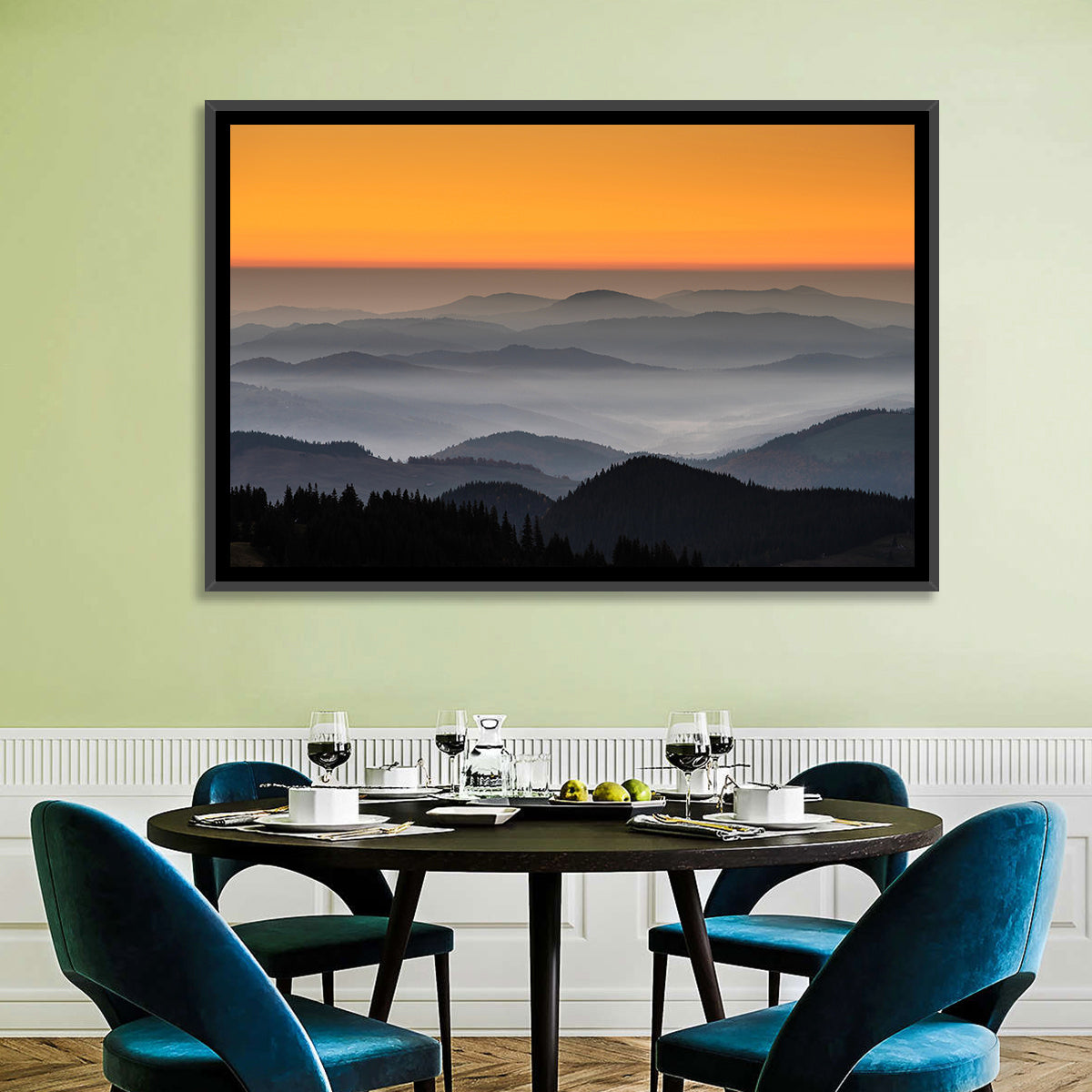 Rarau Mountains Sunrise Wall Art