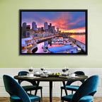 Seattle Skyline at Sunset Wall Art