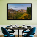 Badlands Golden Hour Meadow Wall Art