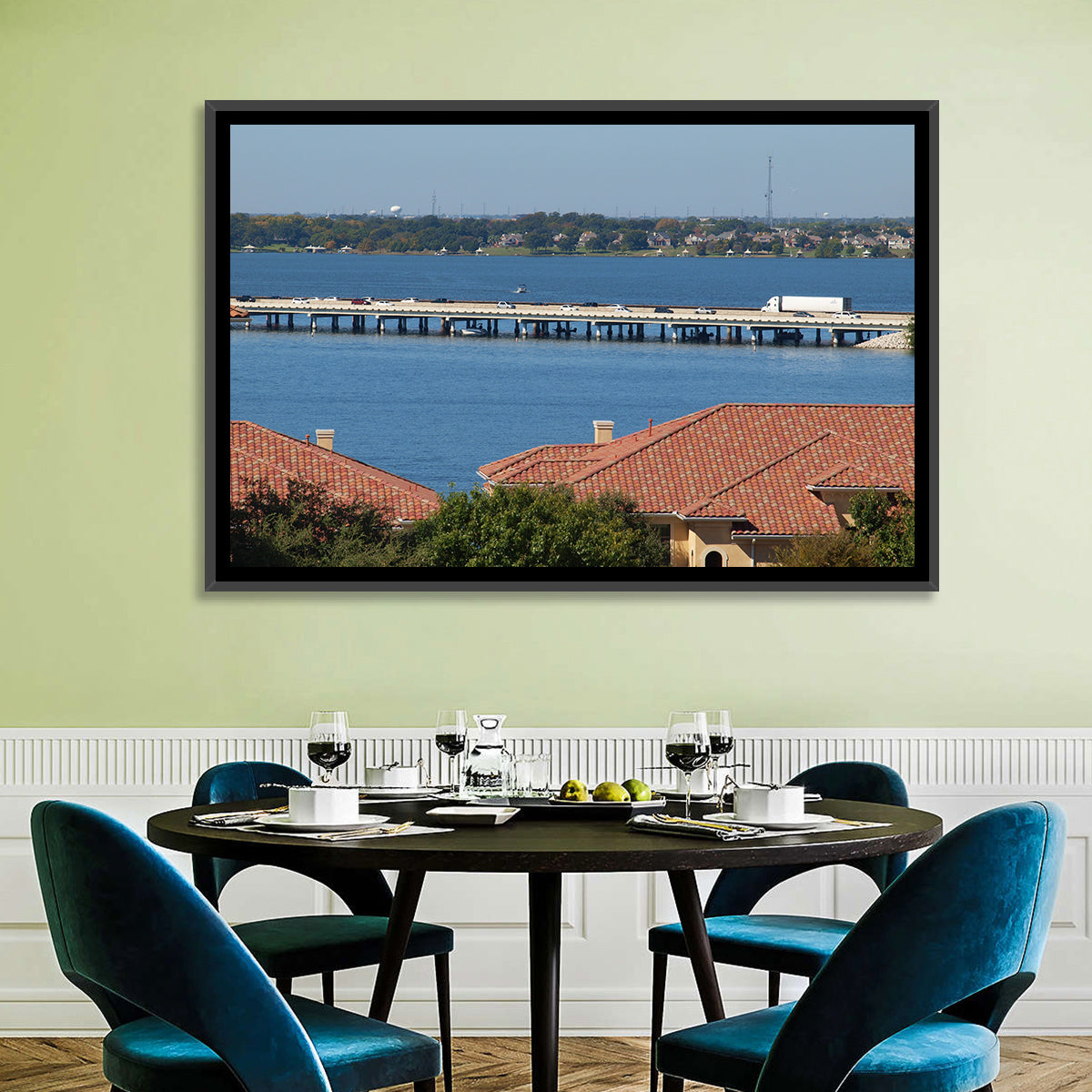 Lake Ray Hubbard Bridge View Wall Art