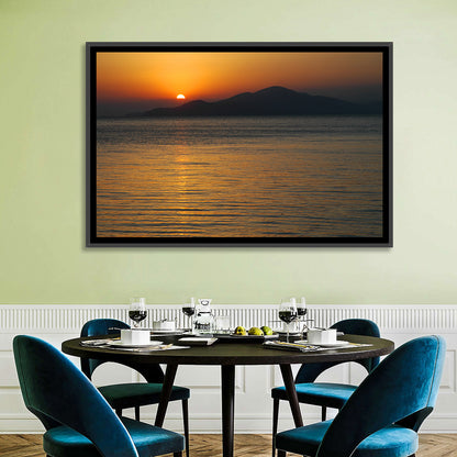 Lake Sevan Sunset Reflection Wall Art