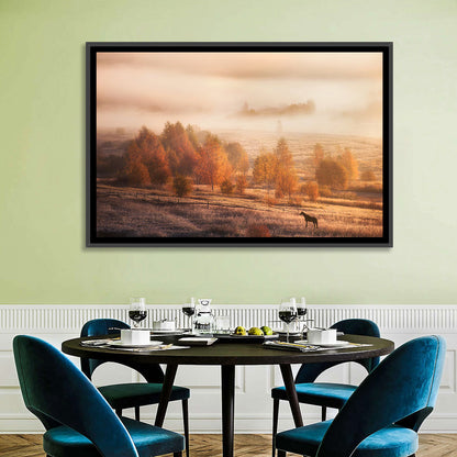 Misty Autumn Landscape Wall Art