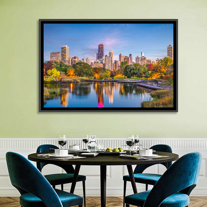 Chicago Skyline at Twilight Wall Art