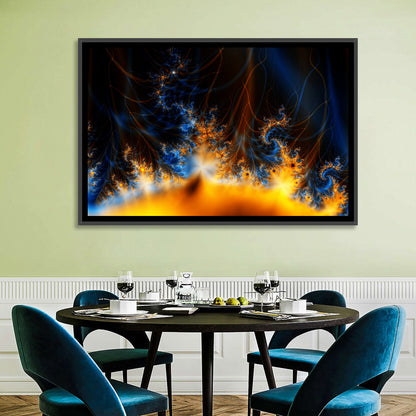 Solar Flare Fractal Flame Wall Art