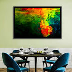 Dynamic Ink Plumes Abstract Wall Art