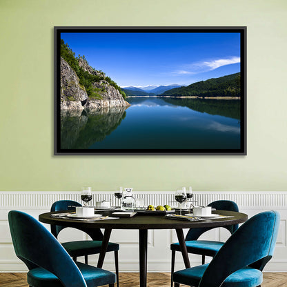 Calm Mountain Lake Reflection Wall Art
