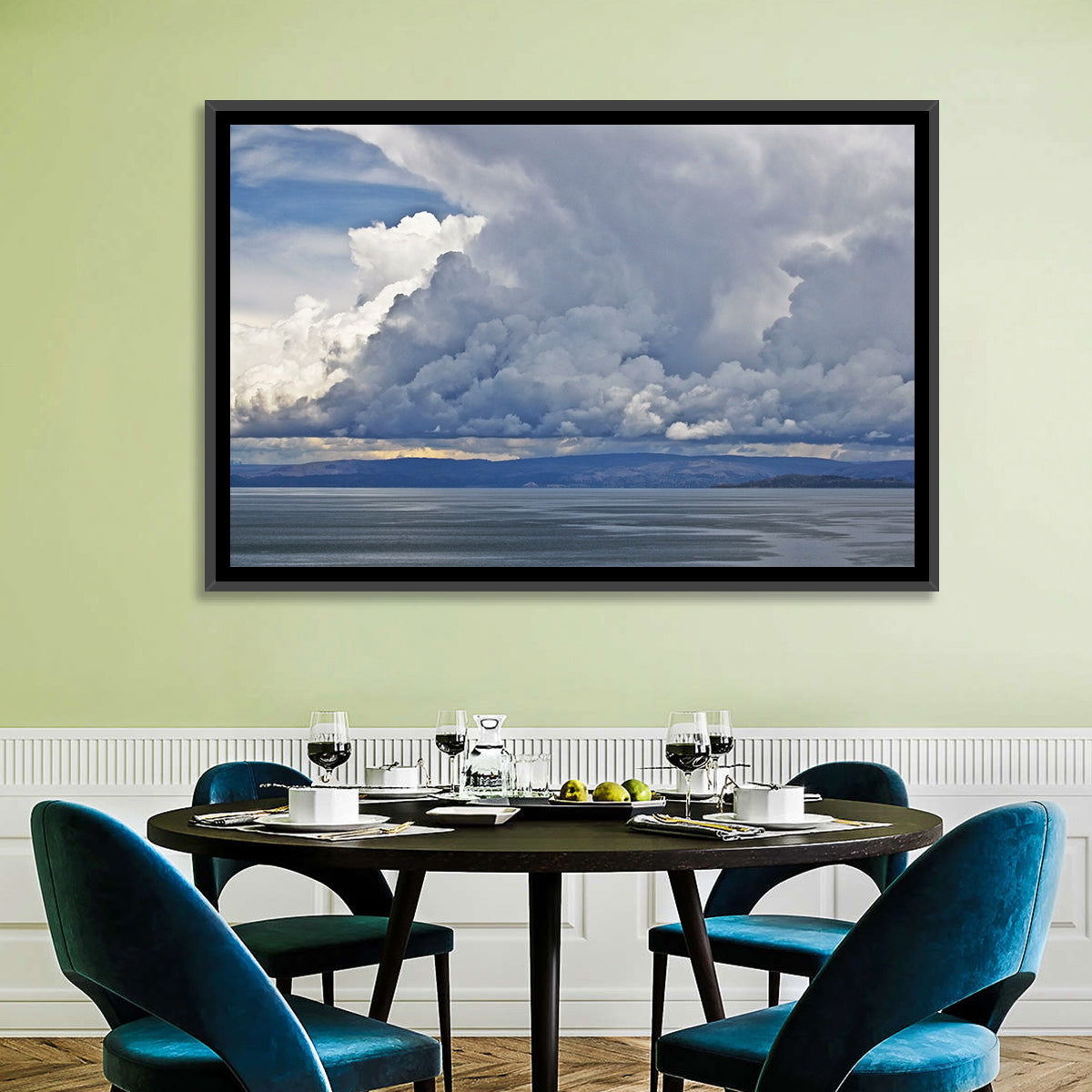 Lake Titicaca Moody Cloudscape Wall Art