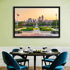 Des Moines Golden Hour Skyline Wall Art