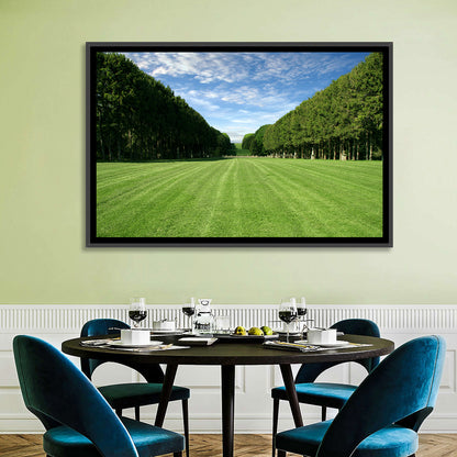 Tree-lined Manicured Lawn Wall Art