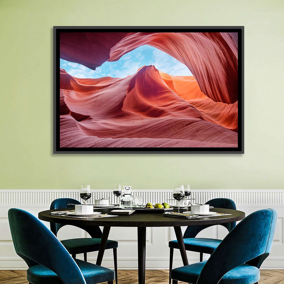 Antelope Canyon, Page Wall Art in a room, landscape