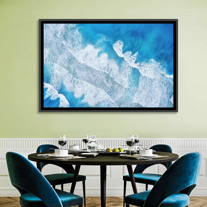 Aerial Turquoise Waves Wall Art