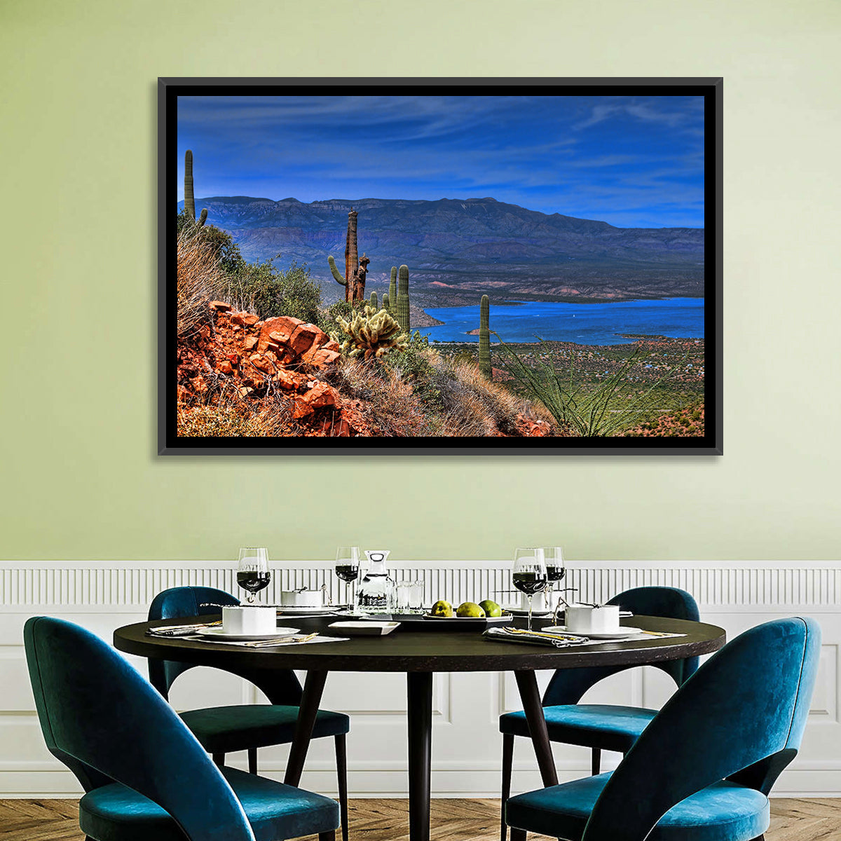 Roosevelt Lake Saguaro Vista Wall Art