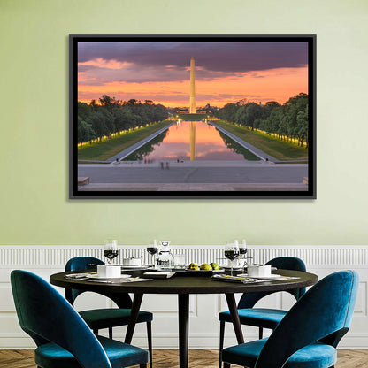 Washington Monument at Dusk Wall Art