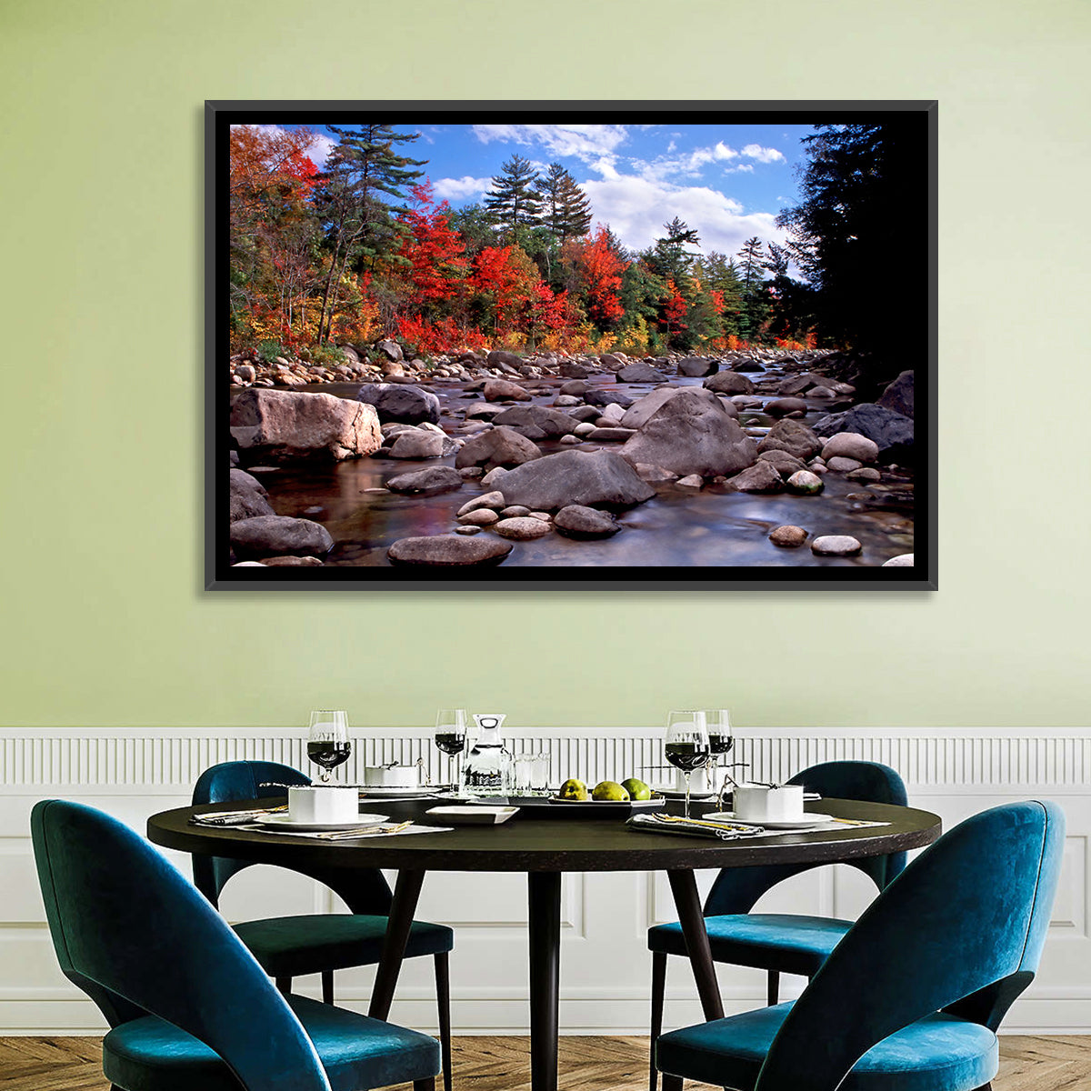 New Hampshire Autumn Stream Wall Art