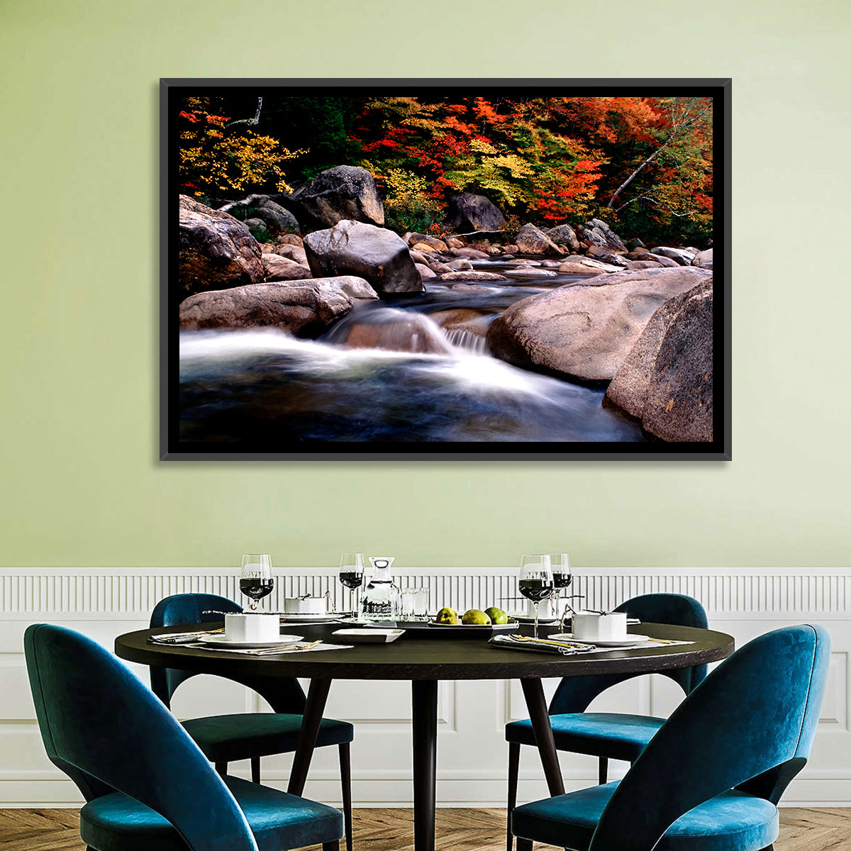 New Hampshire Autumn Stream Wall Art