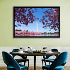 Washington Monument with Cherry Blossoms Wall Art
