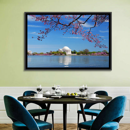 Thomas Jefferson Memorial with Cherry Blossoms Wall Art