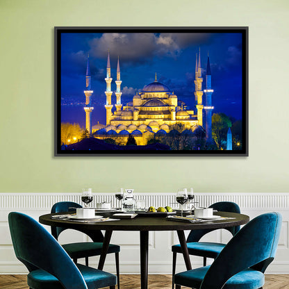Sultanahmet Camii at Twilight Wall Art
