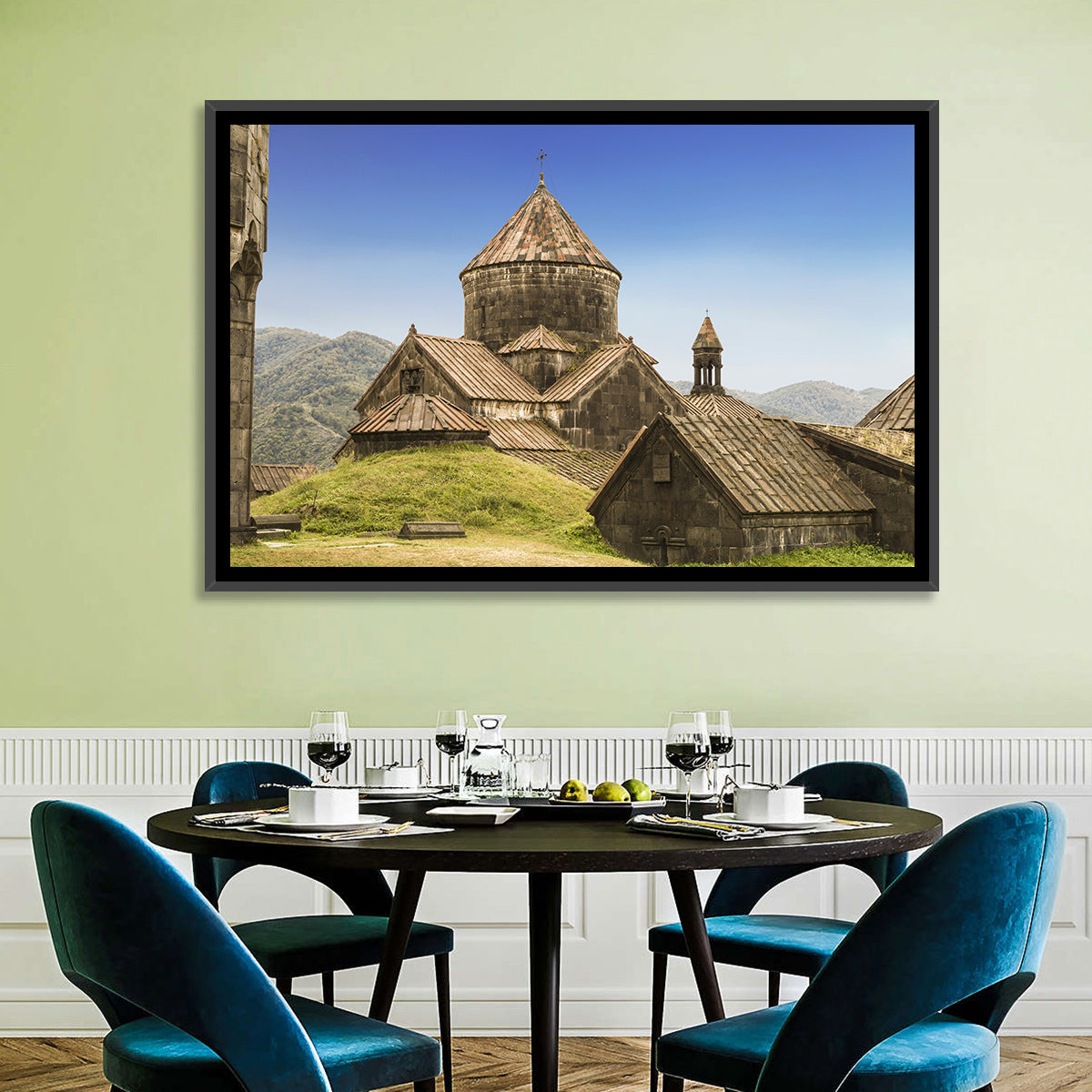 Haghartsin Monastery Stone Dome Wall Art in a room, landscape