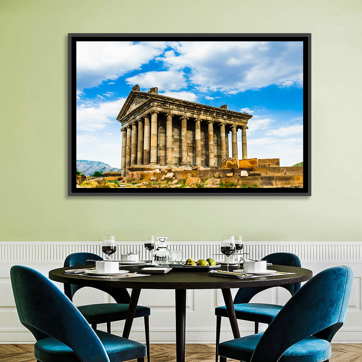 Temple of Garni Vintage Landscape Wall Art