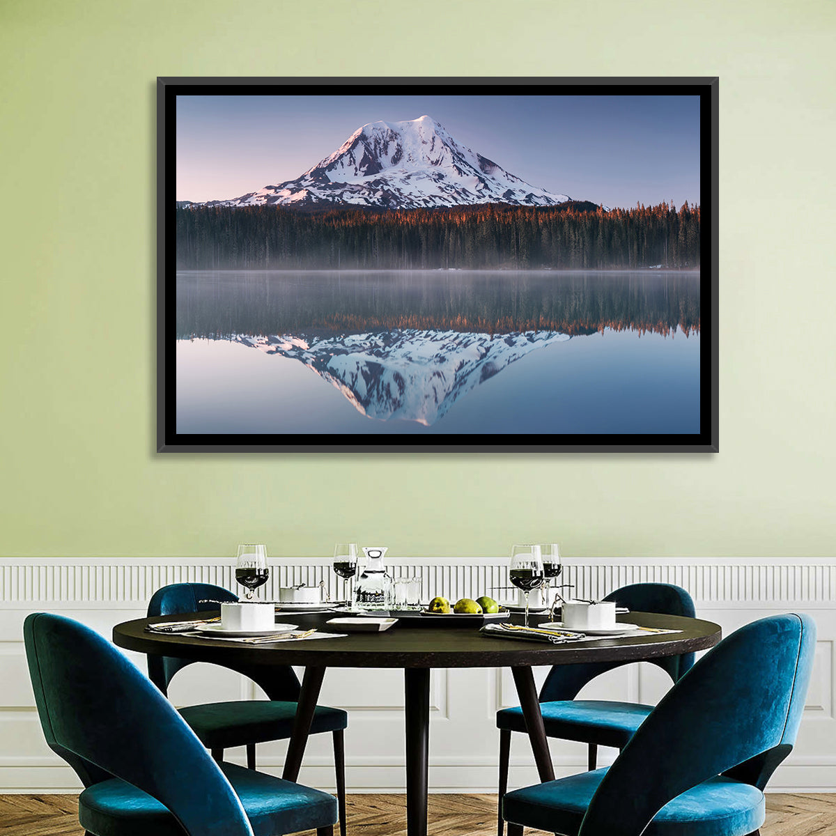 Mount Adams Sunrise Reflection Wall Art