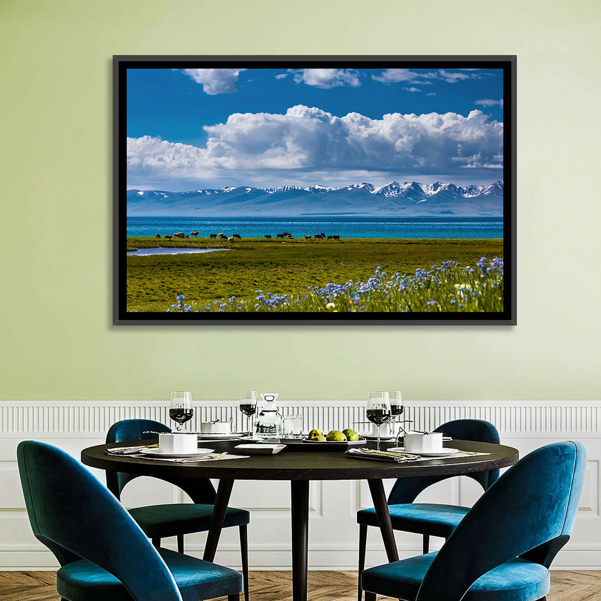 Song Kol Wildflower Shore Wall Art