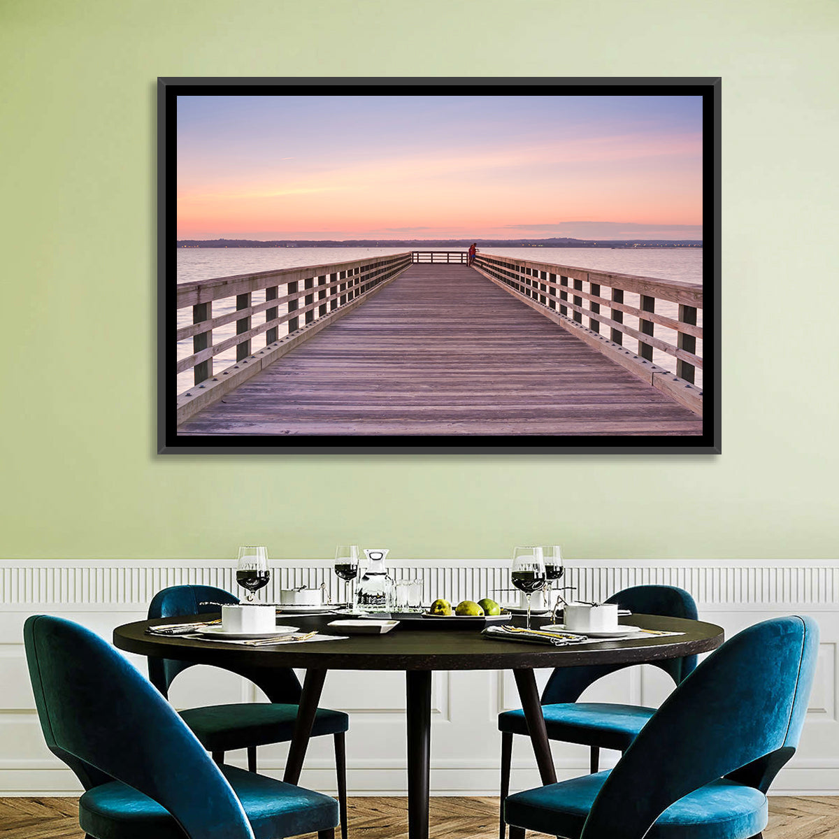 New Haven Wooden Pier Wall Art