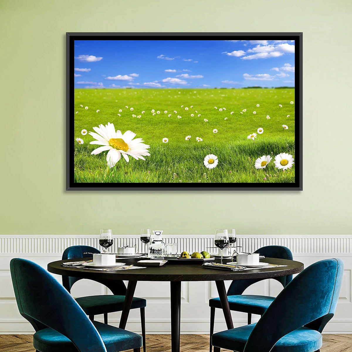 Spring Daisy Meadow Wall Art