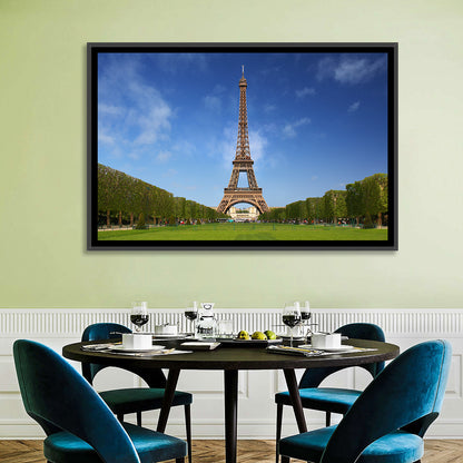 Eiffel Tower Park View Wall Art
