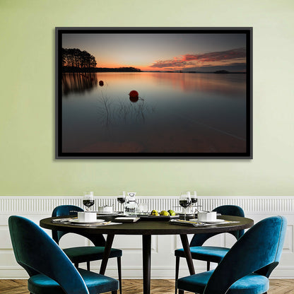 Lake Lanier Buoys at Sunset Wall Art
