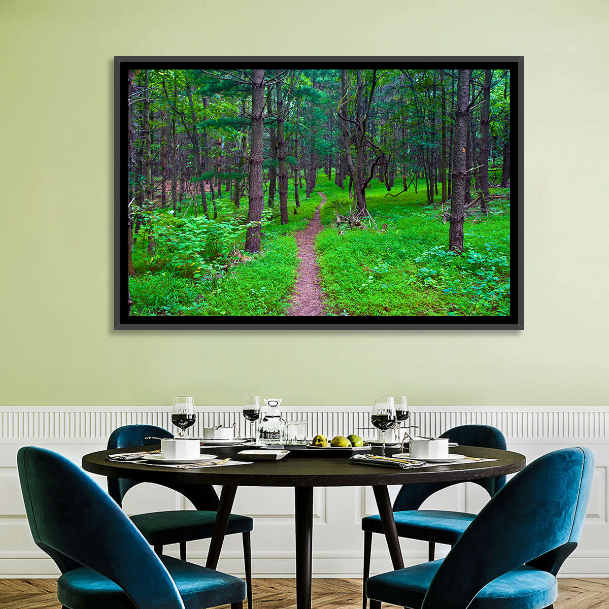 Lush Virginia Forest Trail Wall Art