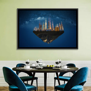 Floating City Island Wall Art