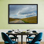 Montana Road Through Golden Hills Wall Art