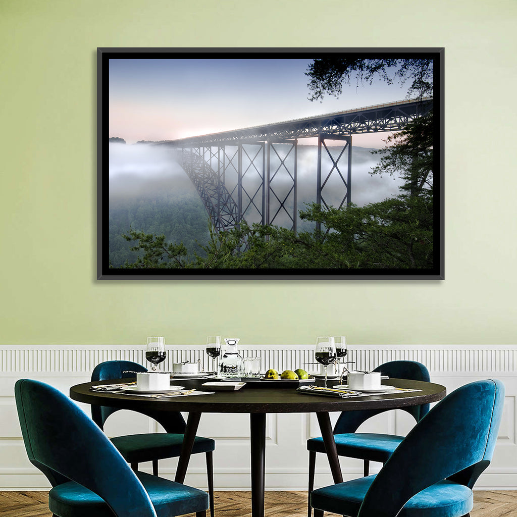 New River Gorge Bridge at Dawn Wall Art