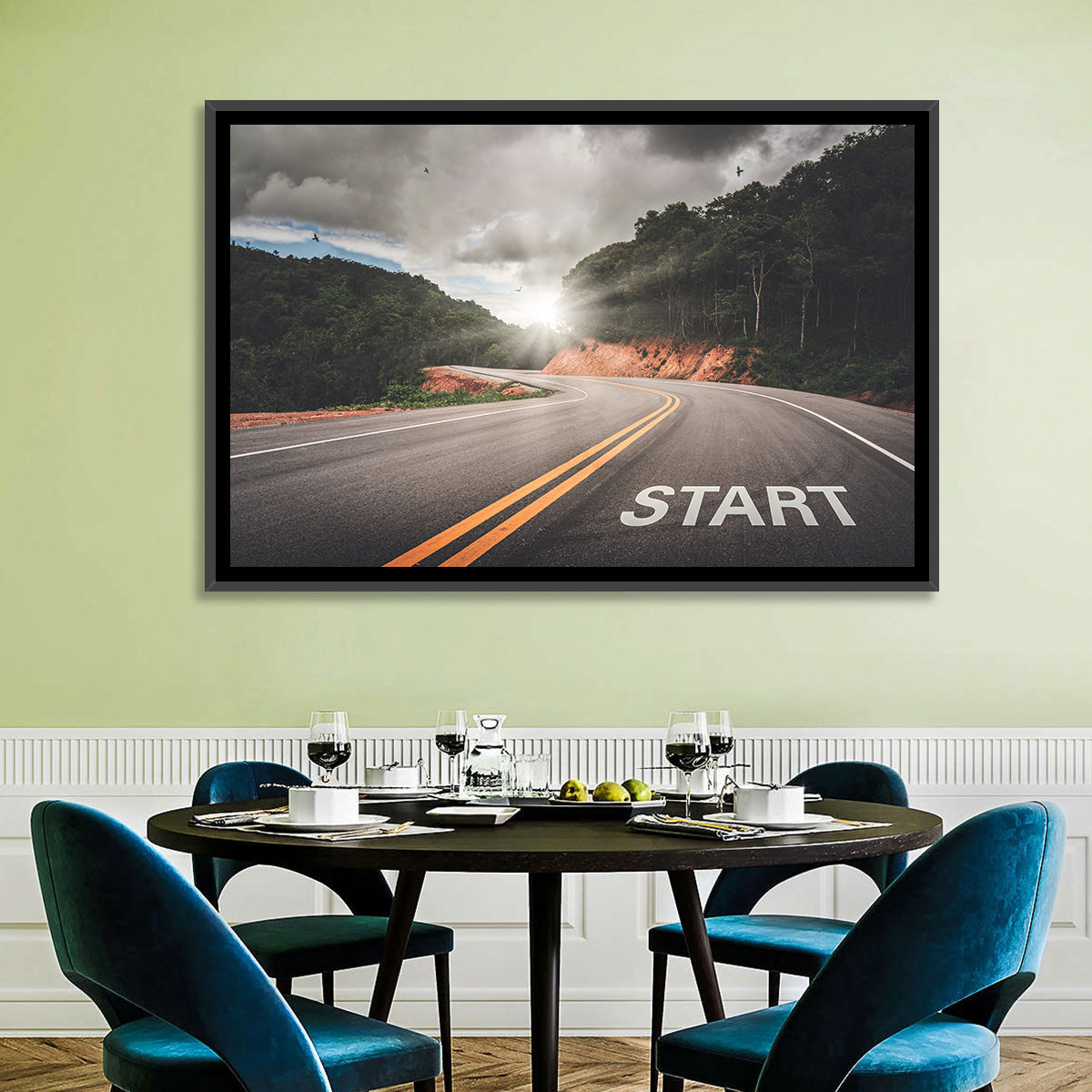 Start of a Journey, Sunrise Road Wall Art