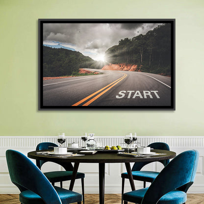 Start of a Journey, Sunrise Road Wall Art
