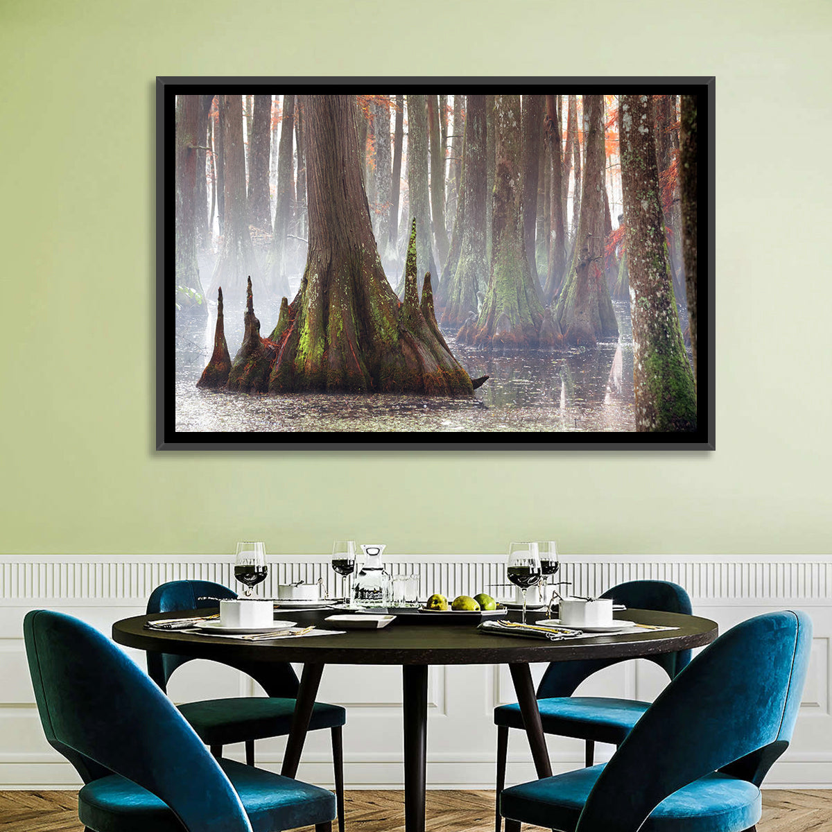 Chicot State Park Morning Fog Wall Art
