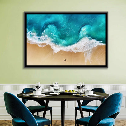 Turquoise Beach Aerial Wall Art