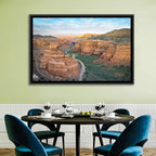 Charyn Canyon at Golden Hour Wall Art