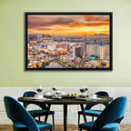 Las Vegas Strip Sunset Cityscape Wall Art