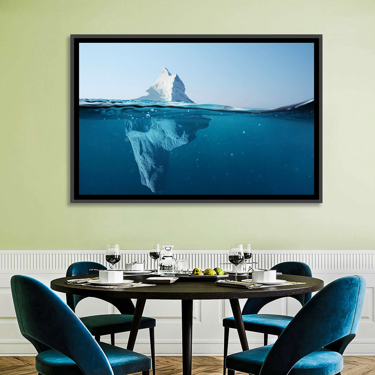 Split-level Iceberg Wall Art