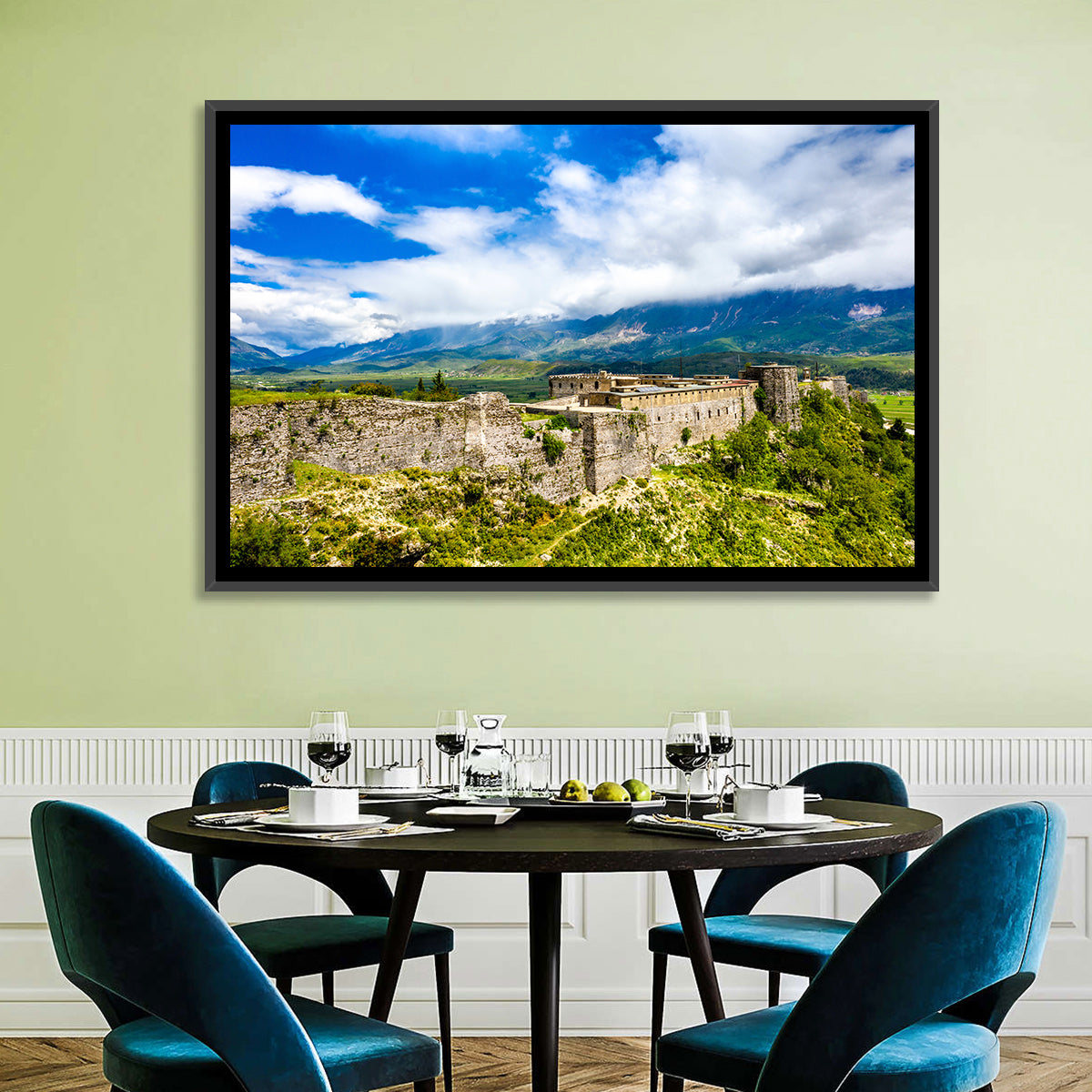 Gjirokastër Fortress Over Drino Valley Wall Art