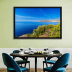 Sunlit Albanian Coastline Wall Art